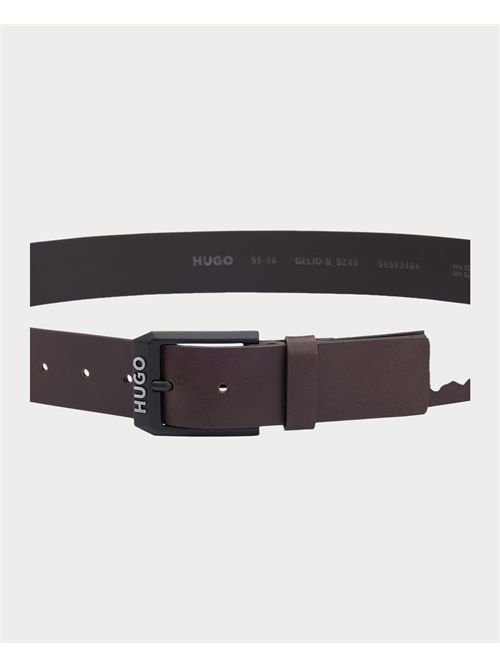 Hugo men's belt with opaque logo buckle HUGO | 50503404202