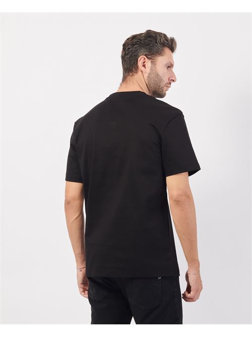 Hugo regular fit black t-shirt in woven cotton HUGO | 50505201001