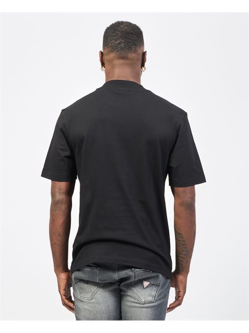 Hugo crew neck T-shirt in cotton jersey with patch HUGO | 50509991001