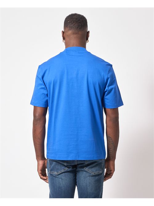 Hugo crew neck T-shirt in cotton jersey with patch HUGO | 50509991493