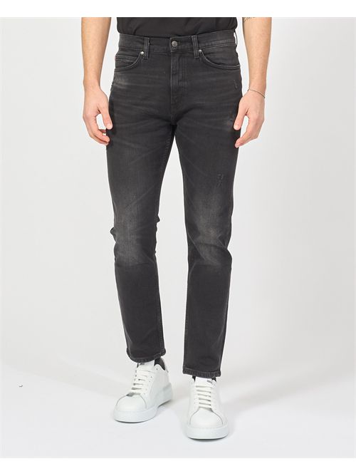 Jeans uomo in denim di Hugo a gamba dritta HUGO | 50530597008