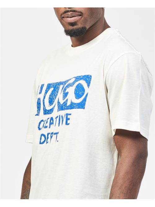 T-shirt Hugo avec nouveau graphisme sur la poitrine HUGO | 50533329121