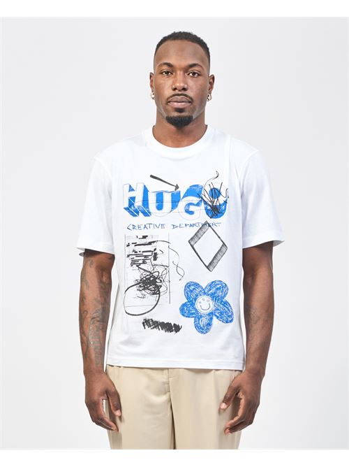 Hugo T-shirt with new chest graphic HUGO | 50533529100