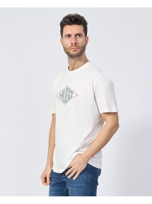 Hugo Crew Neck T-Shirt with 3D Logo HUGO | 50534934102