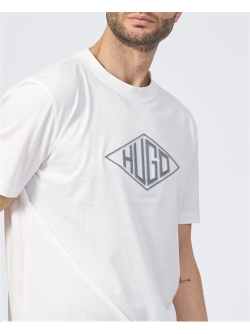 Hugo Crew Neck T-Shirt with 3D Logo HUGO | 50534934102