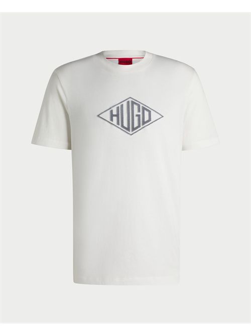 Hugo Crew Neck T-Shirt with 3D Logo HUGO | 50534934102