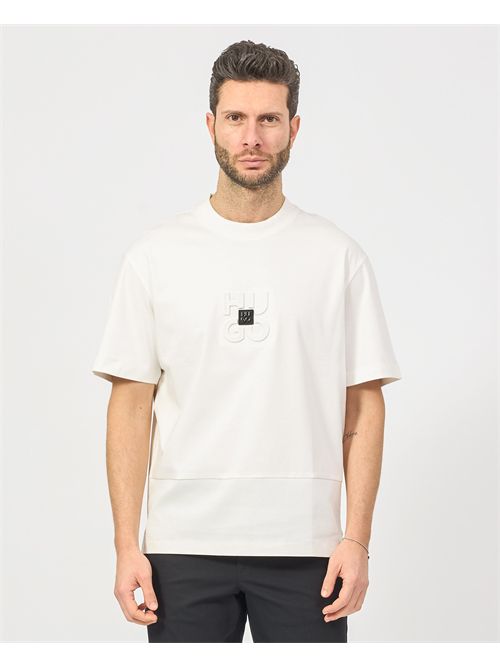 Hugo Woven Cotton Logo T-Shirt HUGO | 50535499102