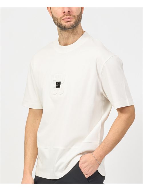 Hugo Woven Cotton Logo T-Shirt HUGO | 50535499102