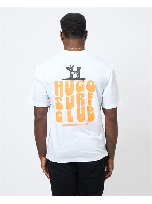 Hugo Men's T-Shirt with Surf Club Print HUGO | 50536126100