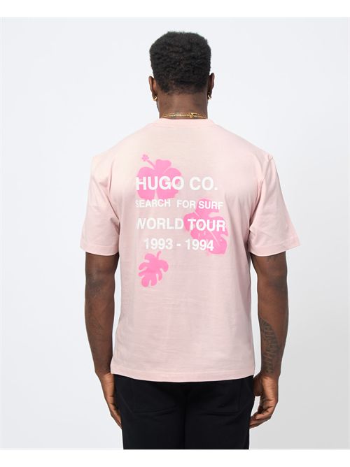 Hugo Men's T-Shirt with Surf Club Print HUGO | 50536126680