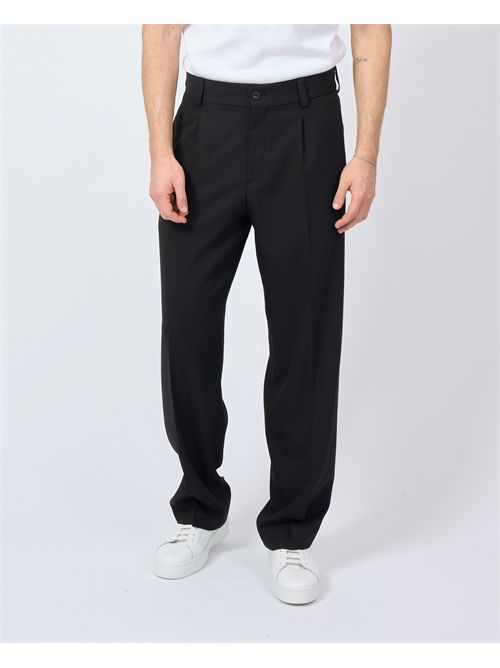 Pantaloni neri Hugo in twill elasticizzato HUGO | 50538671001