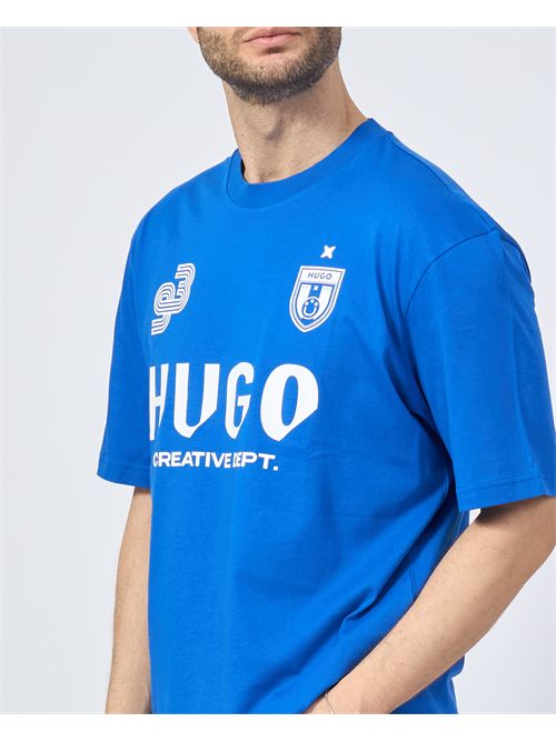 T-shirt uomo Hugo con stampa calcistica HUGO | 50541252493