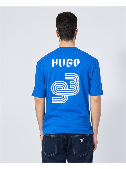 Hugo Men's T-Shirt with Football Print HUGO | 50541252493