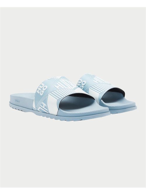 Hugo Men's Slider Sandals with Mixed Logos HUGO | 50542063469