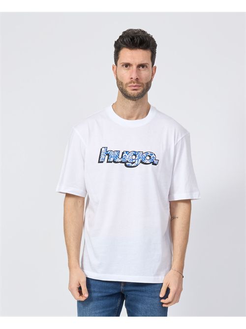 Hugo Men's T-Shirt with Colourful Logo HUGO | 50542932100