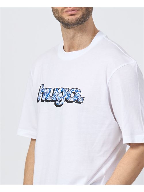 T-shirt uomo Hugo con logo colorato HUGO | 50542932100