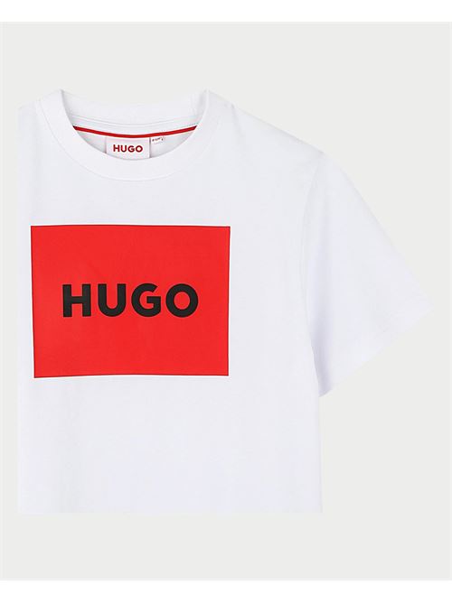 T-shirt bambino Hugo con logo HUGO | G0033410P