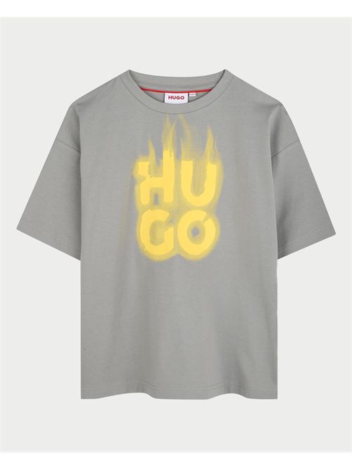 T-shirt bambino Hugo con logo fiamma HUGO | G0033803F