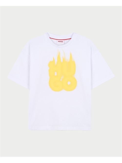 Hugo Kids T-shirt with flame logo HUGO | G0033810P