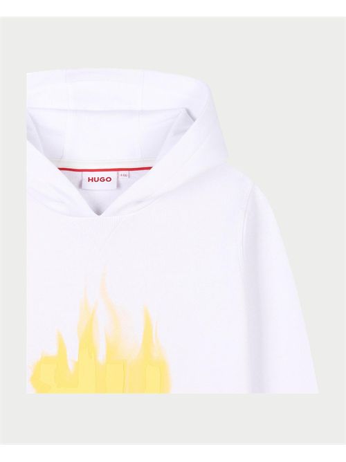 Hugo Kids Sweatshirt with Flame Logo HUGO | G0035410P