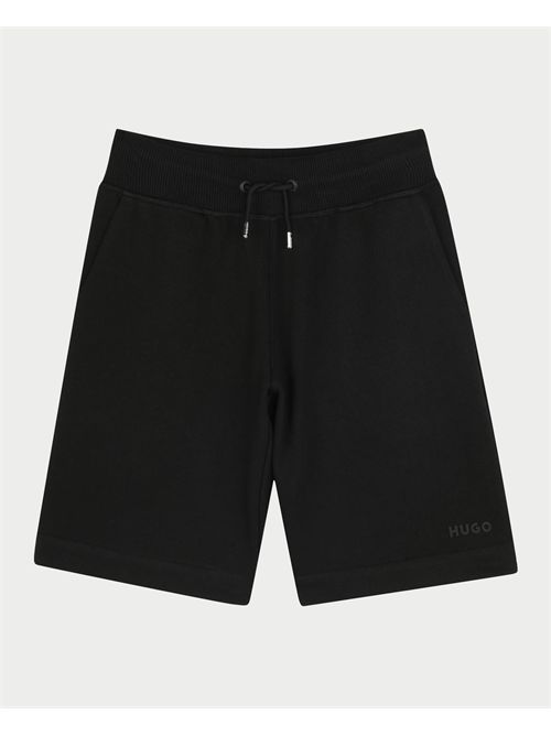 Hugo black bermuda shorts for kids HUGO | G0036409B