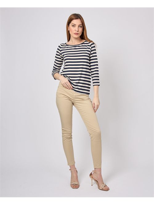 Iblues long-sleeved shirt with horizontal stripes iBLUES | REFLEX005