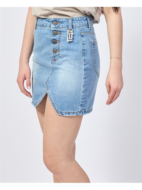 Gonna corta donna Jijil in denim con spacco JIJIL | GJ1030437