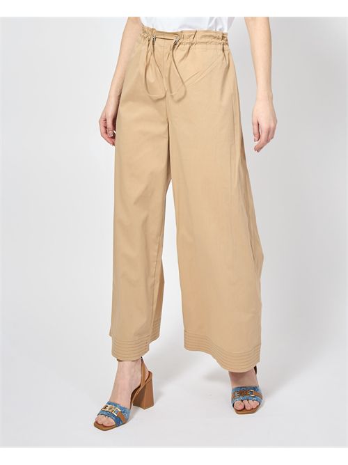 Pantaloni ampi gaucio donna di Jijil in popeline JIJIL | PA0640202