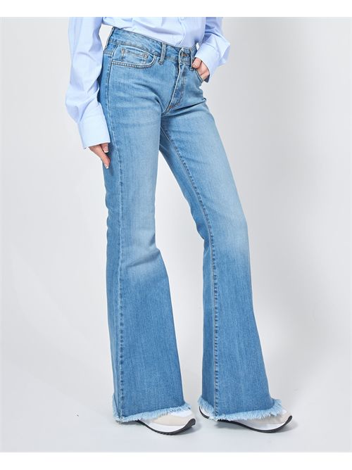 Jijil women's jeans with fringes on the hem JIJIL | PJ1000042