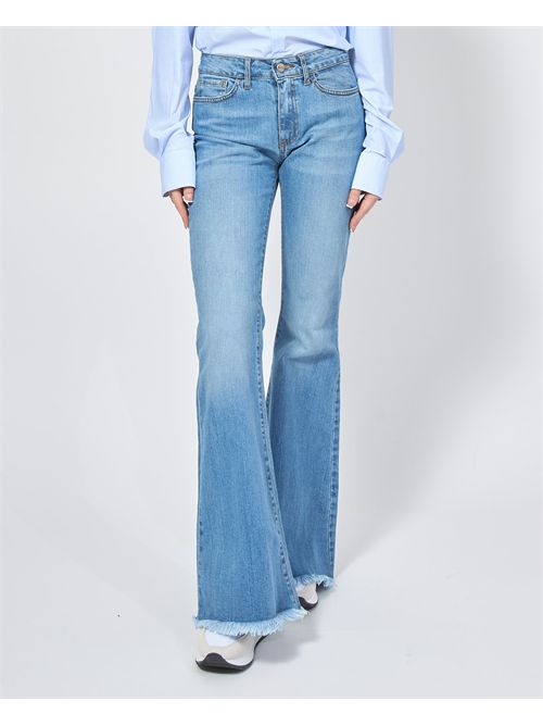 Jijil women's jeans with fringes on the hem JIJIL | PJ1000042