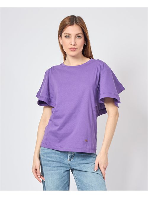 Jijil Women's Crew Neck T-Shirt with Wide Sleeves JIJIL | TS0650034