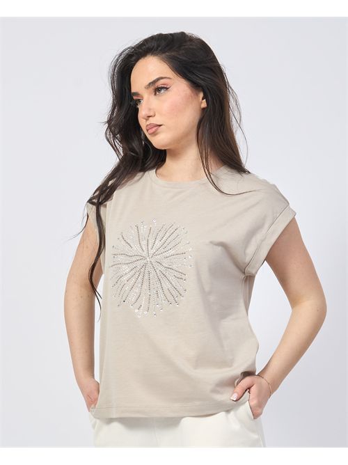 T-shirt Jijil con strass sul davanti JIJIL | TS1370361