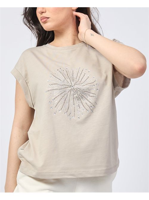 Jijil Rhinestone Front T-Shirt JIJIL | TS1370361