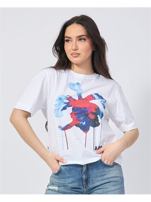 Jijil Crewneck T-shirt with Front Print JIJIL | TS2281459