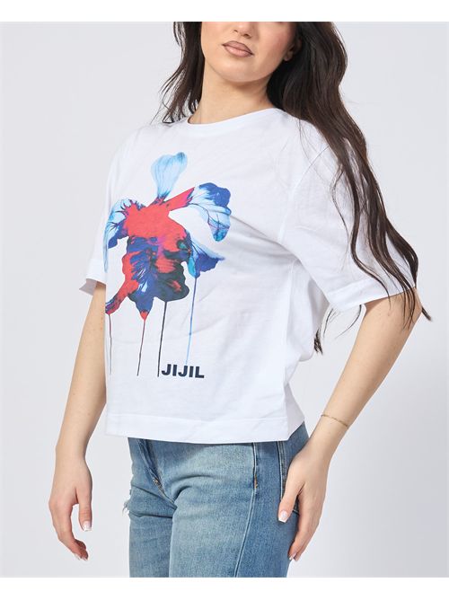 Jijil Crewneck T-shirt with Front Print JIJIL | TS2281459