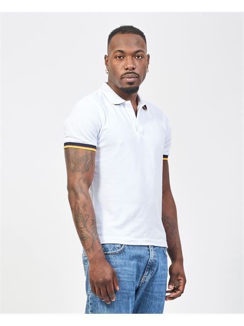 Polo homme Vincent de K-way en piqué de coton K-WAY | K1125BW-VINCENT001