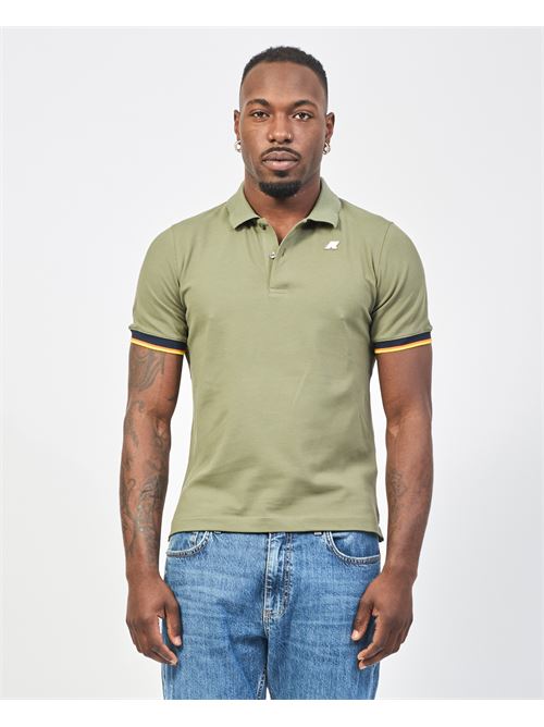 Polo homme Vincent de K-way en piqué de coton K-WAY | K1125BW-VINCENTV15