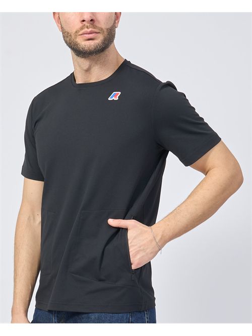 T-shirt K-way Seril da uomo in cotone con logo K-WAY | K1141LW-SERILUSY