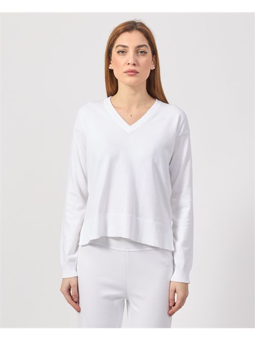 Adine women's sweater by K-way with V-neck K-WAY | K2135SW-ADINE001