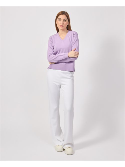 Adine women's sweater by K-way with V-neck