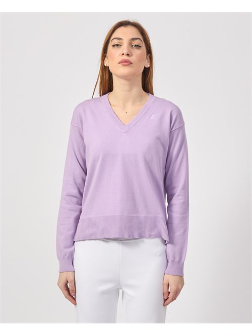 Adine women's sweater by K-way with V-neck K-WAY | K2135SW-ADINEX1H