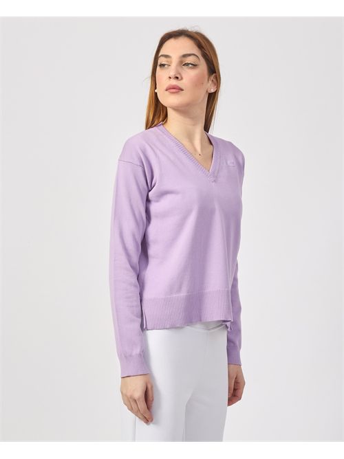 Adine women's sweater by K-way with V-neck K-WAY | K2135SW-ADINEX1H