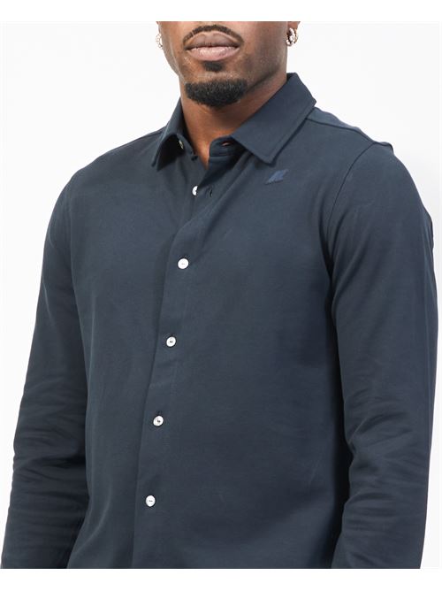 Chemise homme K-way Timothee avec logo K-WAY | K21425W-TIMOTHEEK89