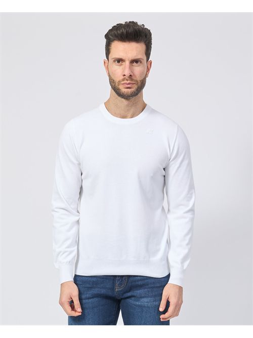 Pull col rond K-way Sebastien avec logo K-WAY | K4122YW-SEBASTIEN001