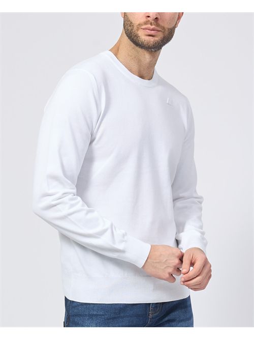 Pull col rond K-way Sebastien avec logo K-WAY | K4122YW-SEBASTIEN001