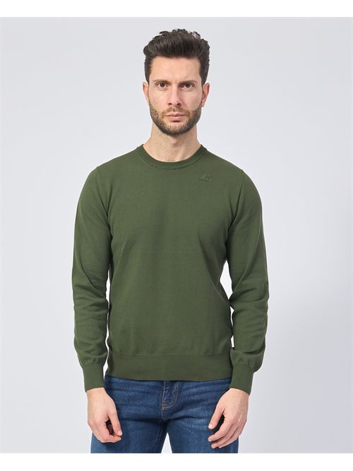 Pull col rond K-way Sebastien avec logo K-WAY | K4122YW-SEBASTIEN576