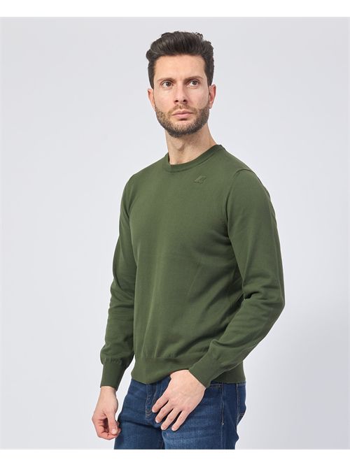 Pull col rond K-way Sebastien avec logo K-WAY | K4122YW-SEBASTIEN576