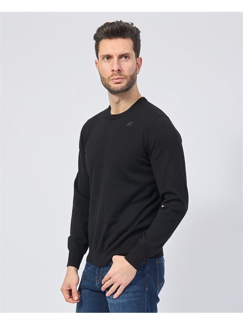 Pull col rond K-way Sebastien avec logo K-WAY | K4122YW-SEBASTIENUSY