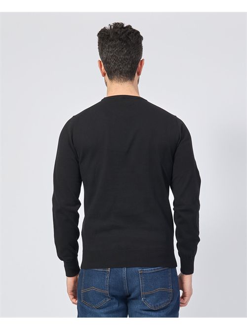 Pull col rond K-way Sebastien avec logo K-WAY | K4122YW-SEBASTIENUSY