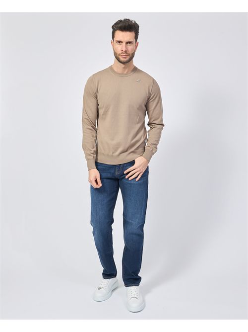 K-way Sebastien crew neck sweater with logo K-WAY | K4122YW-SEBASTIENWG9